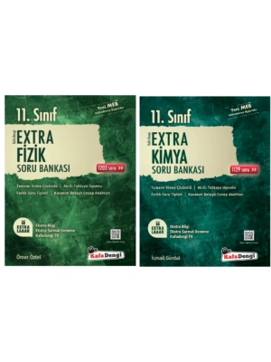 Kafa Dengi Yayınları 11. Sınıf Fizik - Kimya Extra Soru Bankası