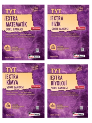 Kafa Dengi Yayınları TYT Sayısal Set Matematik - Fizik - Kimya - Biyoloji Extra Soru Bankası