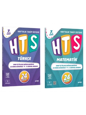 ARTIBİR YAYINLARI 7.SINIF HTS TÜRKÇE - MATEMATİK HAFTALIK TAKİP SİSTEMİ 24 DENEME