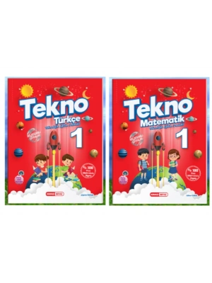 KIRMIZI BEYAZ YAYINLARI 1.SINIF 2.DÖNEM TEKNO TÜRKÇE - MATEMATİK 2Lİ SET