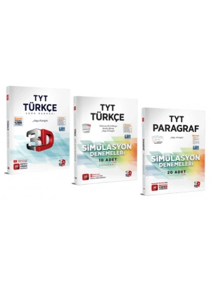 3D YAYINLARI TYT TÜRKÇE SORU BANKASI - TYT TÜRKÇE SİMÜLASYON DENEME - TYT PARAGRAF SİMÜLASYON DENEME