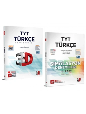 3D YAYINLARI TYT TÜRKÇE SORU BANKASI - TYT TÜRKÇE SİMÜLASYON DENEME