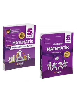 GİZLİ YAYINLARI 5.SINIF MATEMATİK ALIŞTIRMALI SORU BANKASI - MATEMATİK GİZLİ KUŞAK DEĞERLENDİRME FÖYLERİ