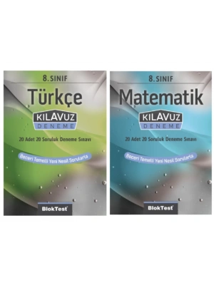 TUDEM YAYINLARI 8.SINIF LGS TÜRKÇE - MATEMATİK  20 SORULUK 20 Lİ DENEME