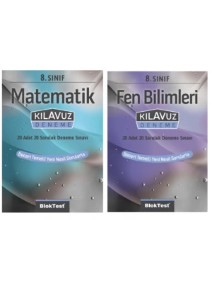 TUDEM YAYINLARI 8.SINIF LGS  MATEMATİK - FEN BİLİMLERİ 20 SORULUK 20 Lİ DENEME