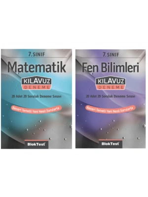 TUDEM YAYINLARI 7.SINIF  MATEMATİK - FEN BİLİMLERİ 20 SORULUK 20 Lİ DENEME