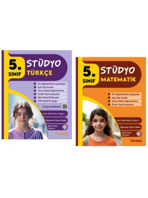 TUDEM YAYINLARI 5.SINIF STÜDYO TÜRKÇE - MATEMATİK 2Lİ SET