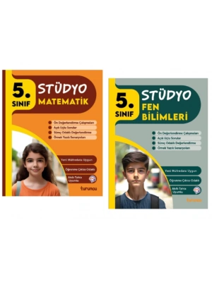 TUDEM YAYINLARI 5.SINIF STÜDYO MATEMATİK  - FEN BİLİMLERİ 2Lİ SET