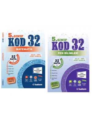 TUDEM YAYINLARI 5.SINIF KOD 32  MATEMATİK - FEN BİLİMLERİ