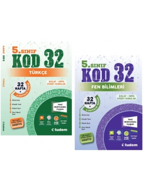 TUDEM YAYINLARI 5.SINIF KOD 32 TÜRKÇE - FEN BİLİMLERİ