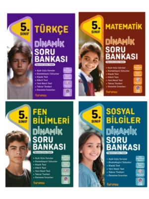 TUDEM YAYINLARI 5.SINIF DİNAMİK TÜRKÇE - MATEMATİK - FEN BİLİMLERİ - SOSYAL BİLGİLER SORU BANKASI