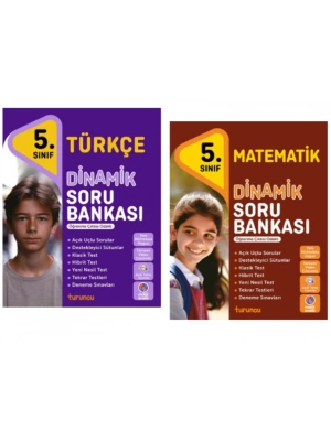 TUDEM YAYINLARI 5.SINIF DİNAMİK TÜRKÇE - MATEMATİK  SORU BANKASI