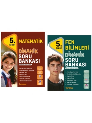 TUDEM YAYINLARI 5.SINIF DİNAMİK  MATEMATİK - FEN BİLİMLERİ - SORU BANKASI