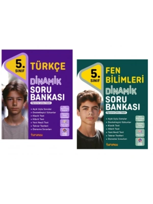 TUDEM YAYINLARI 5.SINIF DİNAMİK TÜRKÇE - FEN BİLİMLERİ  SORU BANKASI