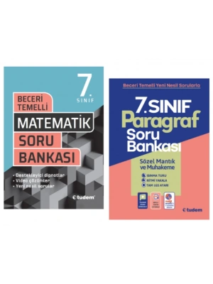 TUDEM YAYINLARI 7.SINIF BECERİ TEMELLİ MATEMATİK - PARAGRAF SORU BANKASI