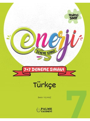 PALME YAYINEVİ 7. SINIF ENERJİ TÜRKÇE 7+7 DENEME SINAVI