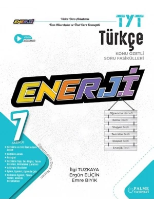 PALME YAYINEVİ Tyt Enerji Türkçe Konu Özetli Soru Fasikülleri (7 FASİKÜL)