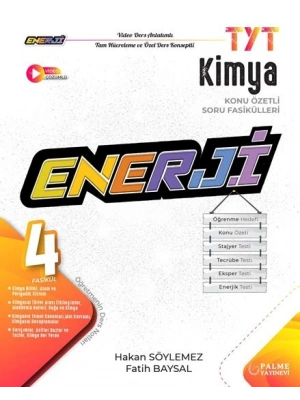PALME YAYINEVİ TYT ENERJİ KİMYA KONU ÖZETLİ SORU FASİKÜLLERİ (4 FASİKÜL)
