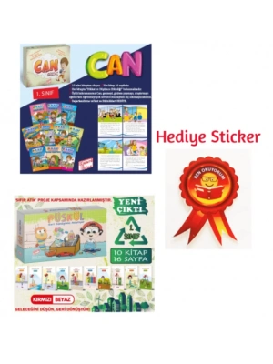 GİZEMLİ BAHÇE 1.SINIF CAN SERİSİ 10LU HİKAYE - PÜSKÜL GERİ DÖNÜŞÜMÜ ANLATIYOR 10LU HİKAYE SETİ