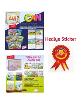 GİZEMLİ BAHÇE 1.SINIF CAN SERİSİ 10LU HİKAYE SETİ - VIZVIZ ARI İLE MIZMIZ ARI 10LU HİKAYE SETİ