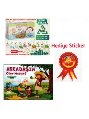GİZEMLİ BAHÇE 1.SINIF PÜSKÜL GERİ DÖNÜŞÜMÜ ANLATIYOR 10LU HİKAYE - ARKADAŞIM OLURMUSUN 10LU HİKAYE SETİ