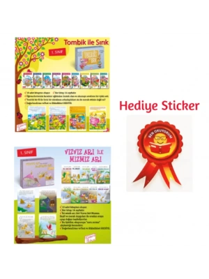 GİZEMLİ BAHÇE 1.SINIF TOMBİK İLE SIRIK 10LU HİKAYE - VIZVIZ ARI İLE MIZMIZ ARI 10LU HİKAYE SETİ