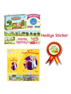 GİZEMLİ BAHÇE 2.SINIF MACERACI İŞARETLER 10LU HİKAYE - EGE İLE ÇILGIN PROFESÖR BANİ  HİKAYE SETİ