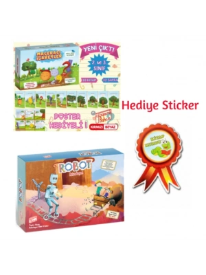GİZEMLİ BAHÇE 2.SINIF MACERACI İŞARETLER 10LU HİKAYE - ROBOT ARKADAŞIM 10LU HİKAYE SETİ