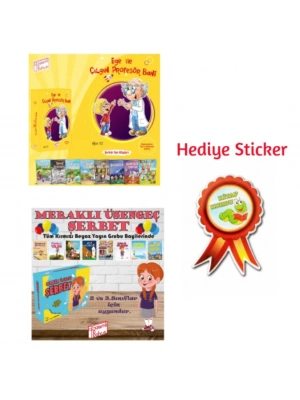 GİZEMLİ BAHÇE 2.SINIF EGE İLE ÇILGIN PROFESÖR BANİ HİKAYE SETİ - MERAKLI ÜŞENGEÇ ŞERBET 10LU HİKAYE SETİ