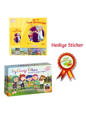 GİZEMLİ BAHÇE 2.SINIF EGE İLE ÇILGIN PROFESÖR BANİ HİKAYE SETİ -  AY ÇÖREĞİ ÜLKESİNDE ATASÖZLERİ VE DEYİMLER 10LU HİKAYE SETİ