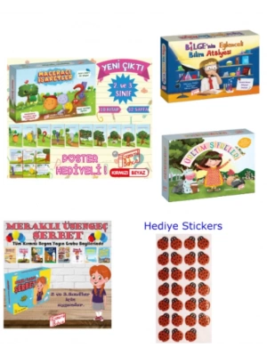 GİZEMLİ BAHÇE 3.SINIF MACERACI İŞARETLER - MERAKLI ÜŞENGEÇ ŞERBET - BİLGENİN EĞLENCELİ BİLİM ATÖLYESİ - ÜRETİM ŞİFRELERİ 4LÜ SET
