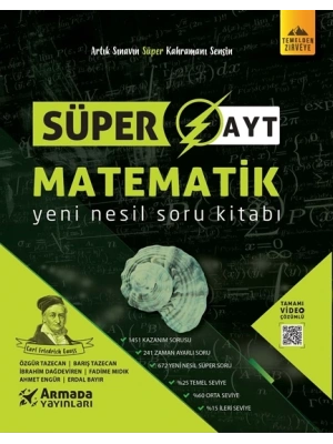 ARMADA YAYINLARI SÜPER AYT MATEMATİK YENİ NESİL SORU KİTABI