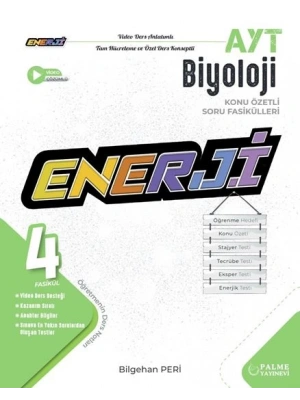 PALME YAYINEVİ YKS AYT ENERJİ BİYOLOJİ KONU ÖZETLİ SORU FASİKÜLLERİ