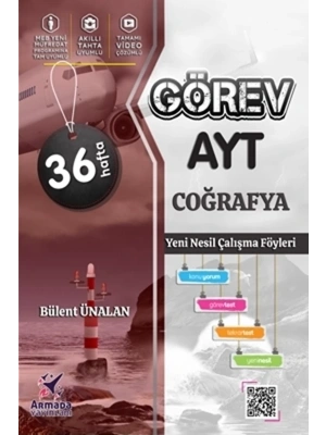 Armada Yayınları AYT Görev Coğrafya Yeni Nesil Çalışma Föyleri