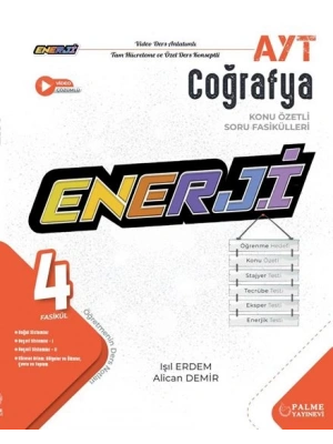 PALME YAYINEVİ YKS AYT ENERJİ COĞRAFYA KONU ÖZETLİ SORU FASİKÜLLERİ