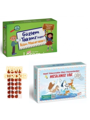 GİZEMLİ BAHÇE GÖZLEM TAKIMININ BİLİM MACERALARI + Nesli Tükenmekte Olan Hayvanlardan Mesajınız Var Hikaye Seti