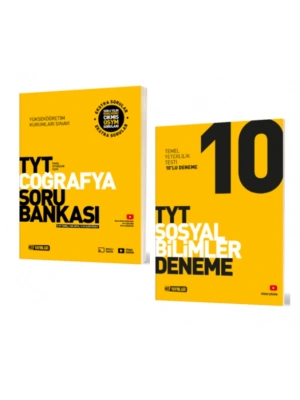 HIZ YAYINLARI TYT COĞRAFYA SORU BANKASI + 10 LU SOSYAL BİLİMLER DENEME