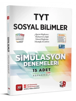 3D YAYINLARI TYT 3D Simülasyon Sosyal Bilimler Denemeleri