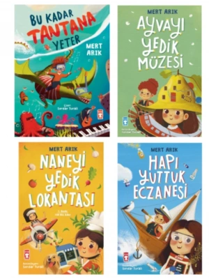 TİMAŞ YAYINLARI BU KADAR TANTANA YETER - AYVAYI YEDİK MÜZESİ - NANEYİ YEDİK LOKANTASI - HAPI YUTTUK ECZANESİ  4LÜ HİKAYE SETİ