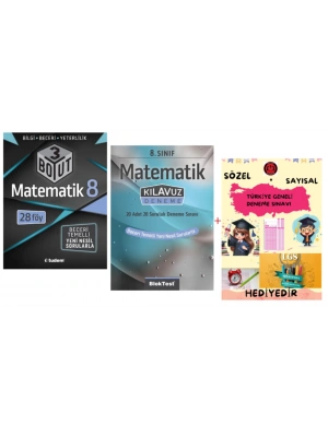 TUDEM YAYINLARI LGS MATEMATİK 3 BOYUT BECERİ TEMELLİ SORU BANKASI - MATEMATİK KLAVUZ DENEME - HEDİYE