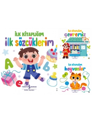 İlk Kitaplığım Hayvanlar + Çevremiz + İlk Sözcüklerim
