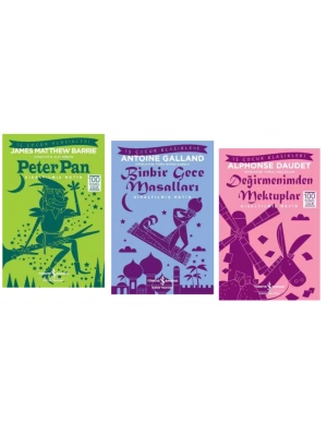 100 TEMEL ESER PETER PAN - BİNBİR GECE MASALLARI - DEĞİRMENİMDEN MEKTUPLAR - KISALTILMIŞ METİN