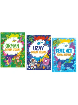 ORMAN - UZAY - DENİZ ALTI BOYAMA KİTABIM
