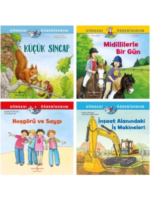 DÜNYAYI ÖĞRENİYORUM KÜÇÜK SİNCAP - MİDİLLİLERLE BİR GÜN - HOŞGÖRÜ VE SAYGI - İNŞAAT ALANINDAKİ İŞ MAKİNELERİ (5 - 8 YAŞ)