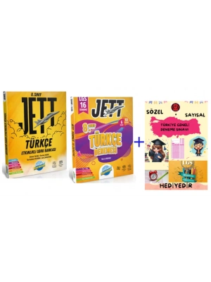 ÜNLÜLER KARMASI 8.SINIF JETT TÜRKÇE ETKİNLİKLİ SORU BANKASI + DENEME