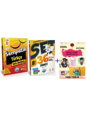 ÜNLÜLER KARMASI 8.Sınıf Sempatik Türkçe Soru Bankası + 36 Haftalık Kazanım Denemeleri