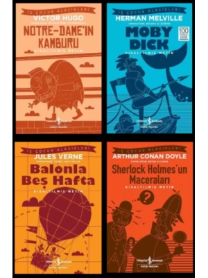 100 TEMEL ESER nOTRE DAMEIN KAMBURU - MOBY DICK - BALONLA 5 HAFTA - SHERLOCK HOLMES - KISALTILMIŞ METİN