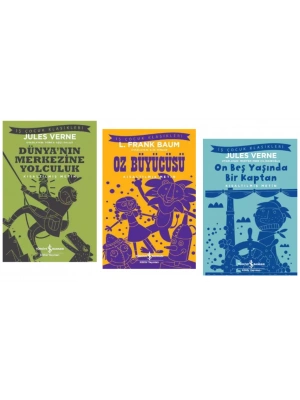 100 TEMEL ESER DÜNYANIN MERKEZİNE YOLCULUK - OZ BÜYÜCÜSÜ - ON BEŞ YAŞINDA BİR KAPTAN - KISALTILMIŞ METİN