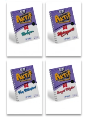 YANIT YAYINLARI 5. Sınıf Aktif Defter Türkçe - Matematik - Fen - Sosyal