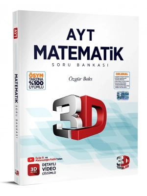 3D YAYINLARI AYT 3D Matematik Soru Bankası